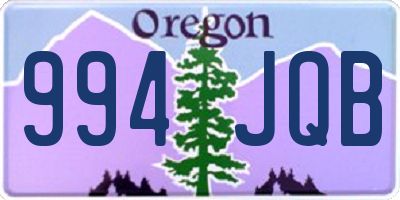 OR license plate 994JQB