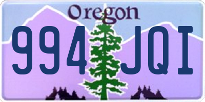 OR license plate 994JQI