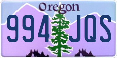 OR license plate 994JQS