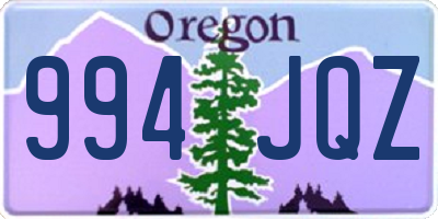 OR license plate 994JQZ