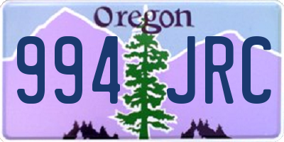 OR license plate 994JRC