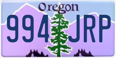 OR license plate 994JRP