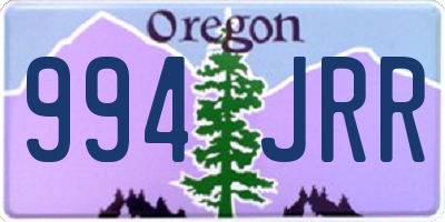 OR license plate 994JRR