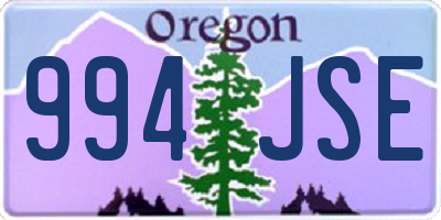 OR license plate 994JSE