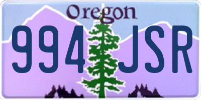 OR license plate 994JSR