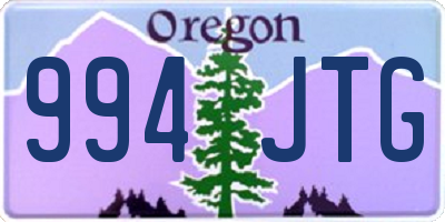 OR license plate 994JTG