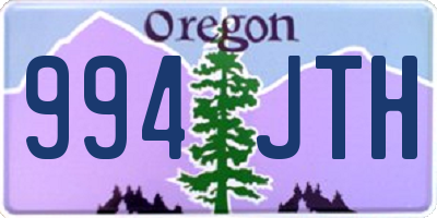 OR license plate 994JTH