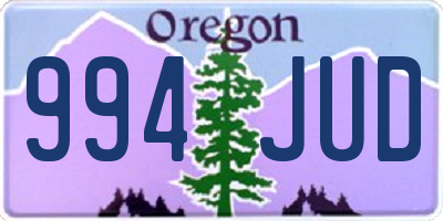 OR license plate 994JUD