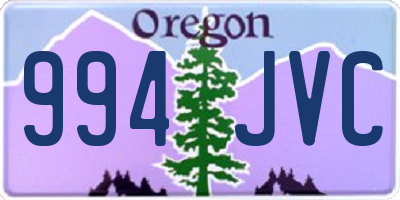 OR license plate 994JVC