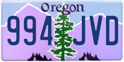 OR license plate 994JVD