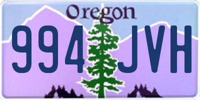 OR license plate 994JVH