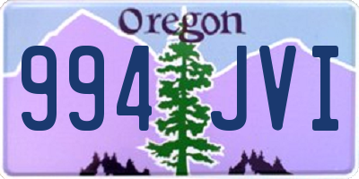 OR license plate 994JVI