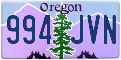 OR license plate 994JVN