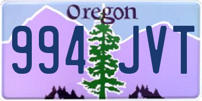 OR license plate 994JVT