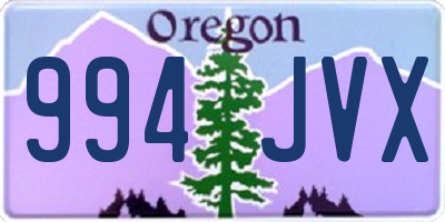 OR license plate 994JVX
