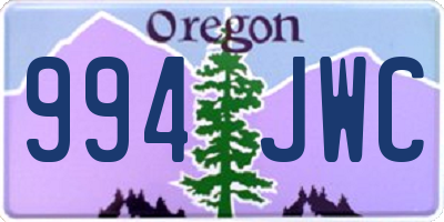 OR license plate 994JWC