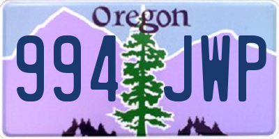 OR license plate 994JWP