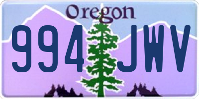 OR license plate 994JWV