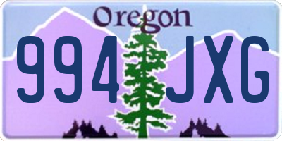 OR license plate 994JXG