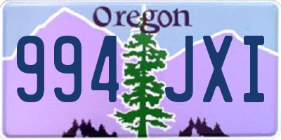 OR license plate 994JXI