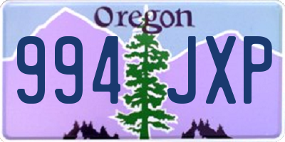 OR license plate 994JXP