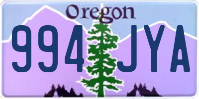 OR license plate 994JYA