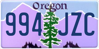 OR license plate 994JZC
