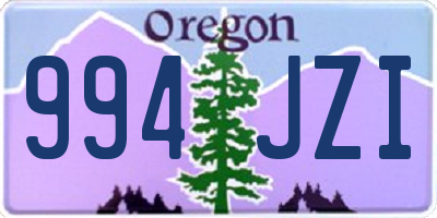 OR license plate 994JZI
