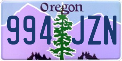 OR license plate 994JZN