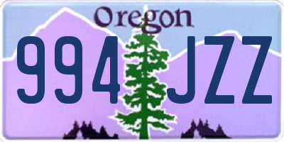 OR license plate 994JZZ