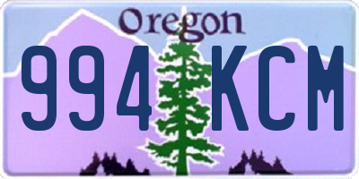 OR license plate 994KCM