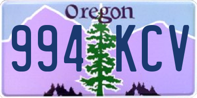 OR license plate 994KCV