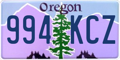 OR license plate 994KCZ