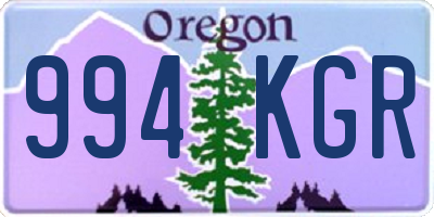 OR license plate 994KGR