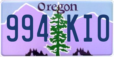 OR license plate 994KIO