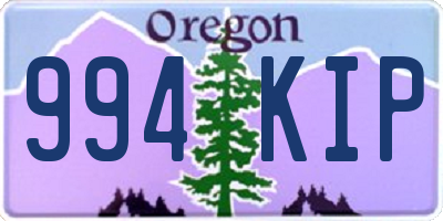 OR license plate 994KIP
