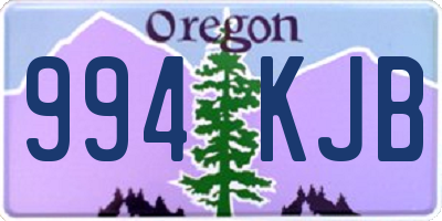 OR license plate 994KJB