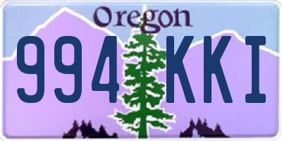 OR license plate 994KKI