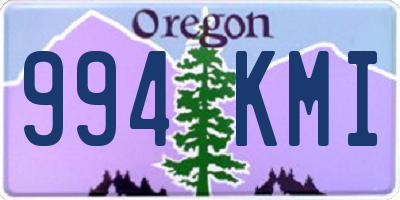 OR license plate 994KMI