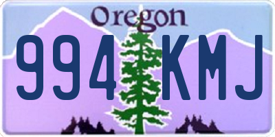 OR license plate 994KMJ