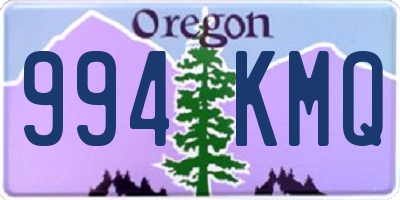 OR license plate 994KMQ
