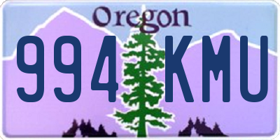 OR license plate 994KMU