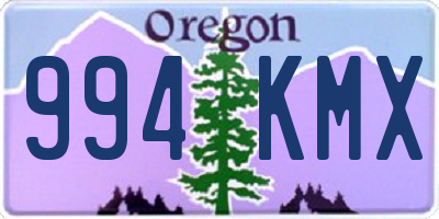 OR license plate 994KMX