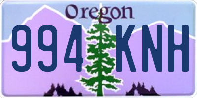 OR license plate 994KNH