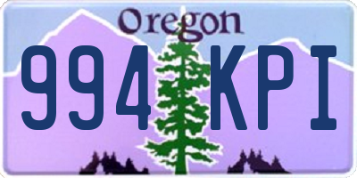 OR license plate 994KPI