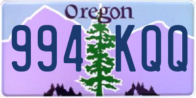 OR license plate 994KQQ