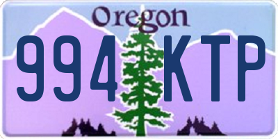 OR license plate 994KTP