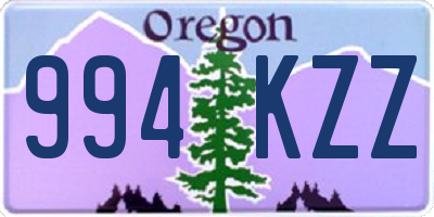 OR license plate 994KZZ