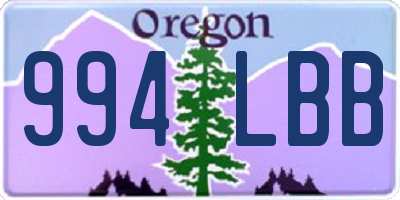 OR license plate 994LBB