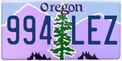 OR license plate 994LEZ